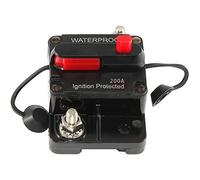 CENPEK Waterproof Circuit Breaker For Boat Trolling Motor Marine ATV Vehicles Stereo Audio Electronic Battery System Inline Fuse with Manual Reset Switch-200Amp