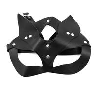 CENPEK Women Leather Cat Mask Sexy Half Face Eyemask Cosplay Costume Props Halloween Party Masquerade Mardi Gras Carnival Accessories