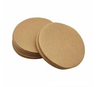 CENSIVI 400 Pcs Coffee Filter Paper - 64mm/2.5inch Round Paper Filters Unbleached Paper Filters Natural Paper Disposable Replacement Coffee Filters Papers