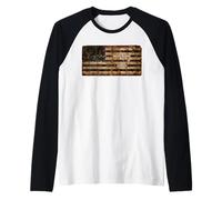 Censored Documents American Flag | United States of America Raglan Baseball Tee