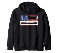 Censored Documents American Flag | United States of America Zip Hoodie