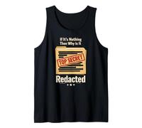 Censored Documents USA Democracy Redacted Files Free Speech Tank Top