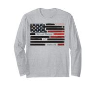 Censored Documents USA Flag Democracy Redacted Files Style Long Sleeve T-Shirt