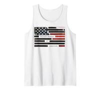Censored Documents USA Flag Democracy Redacted Files Style Tank Top