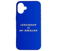 Censorship Is Un-American Patriotic America USA Pride Case for iPhone 16 Plus