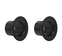 Censous 2X Bass Drum Enhancer ABS Rubber Bass Drum Kick Enhancer with Black Port Hole Protector,Mic Hole Drum Head,Black