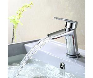 Centa Bathroom Waterfall Single Lever Deck Mounted Basin Mixer Tap