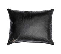 Centaur - 100% genuine leather cushion - Black 50 x 40 cm - leather pillow for sofa or bedroom Decorative Easy-care couche bolster - Handmade in Germany