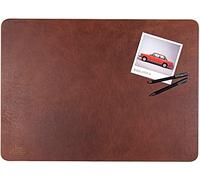 Centaur - 100% Genuine Leather Desk pad - nut-Brown 55 x 80 cm - Ideal for Office and Home - Easy-Care with Anti-Slip Desk mad - Handmade in Germany