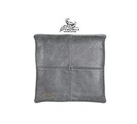 Centaur - 100% genuine leather seat cushion - Basalt Grey 40 x 40 cm - Ideal for chairs or benches - high-grade leather chair cushions - Easy-care seat pad with anti-slip - Handmade in Germany