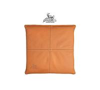 Centaur - 100% genuine leather seat cushion - Cognac 35 x 35 cm - Ideal for chairs or benches - high-grade leather chair cushions - Easy-care seat pad with anti-slip - Handmade in Germany