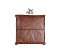 Centaur - 100% genuine leather seat cushion - Nutbrown 40 x 40 cm - Ideal for chairs or benches - high-grade leather chair cushions - Easy-care seat pad with anti-slip - Handmade in Germany