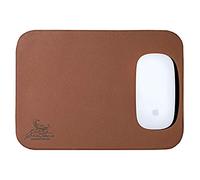 Centaur - leather mousepad 25 x 18cm Cognac - Vintage mouse pad made of real leather - Underlay for computer mouse - Leather Pad - Handmade in Germany