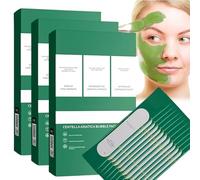 Centella asiatica foam mask, Centella asiatica bubble mask, moisturizing deep cleansing, soothing skin, removing blackheads and controlling oil, 10 seconds foaming independent packaging (4g×12 pieces)