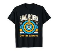 Center Always Hawk Archery Target Bullseye Focus Value Graphic T-Shirt