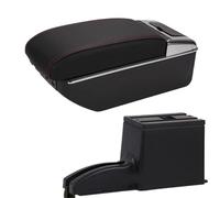 Center Armrest Box For Lada For Granta Car Armrest Box Central Store Content Storage Box Arm Auto Accessories Interior Details Car Center Console(A1 Black red 7USB)