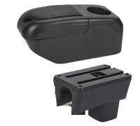 Center Armrest Box For Suzuki For Swift 2005-2025 Armrest Box Car Armrest Auto Storage Box Bracing Heighten Car Center Console(Black Black)