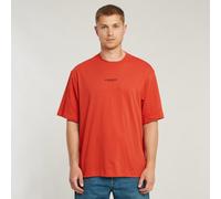 G-star Overdyed Center Chest Boxy Short Sleeve T-shirt Orange M Men