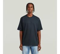 Center Chest Logo Loose Boxy T-Shirt - Dark blue - Men S