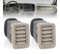 Center Console A/C Air Vent Outlet Air Conditioning Nozzle For Chevy For Silverado For Avalanche For Suburban 1999-2006 Car AC Vent Outlet(2pcs Beige)