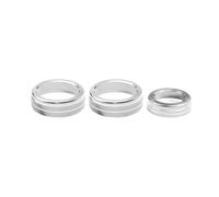 Center Console Air Condition Volume Control Switch Knob Cover Ring For Benz A B Class GLA CLA W176 W246 X156 Air Conditioning Switches(SILVER)