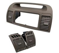 Center Console Air Vent 1 Pair Air Outlet Left Hand Drive Car Interior AC Air Grille Vent Cover Replacement For Toyota For Camry XV30 2001-2006(3pcs-beige)