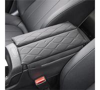 Center Console Armrest Box Cover Pad For Benz E 2016-2023 Class Leather Anti-Scratch Armrest Cushion Gearshift Cover(Black1)