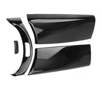 Center Console Armrest Cover For Benz E GLC C Class W205 Carbon Fiber Car Center Armrest Box Panel Switch Button Cover Interior Accessories 4Pcs(Black)
