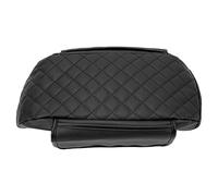 Center Console Armrest Cover Soft Leather Comfortable Armrest Pad Protective Check Pattern Design for Mavericks 2022 2023 (All Black Type B)