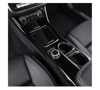 Center Console Armrest For Benz For CLA C117 For GLA X156 2014-2019 Car Water Cup Storage Panel Trim Central Control Decoration Sticker(Piano black)