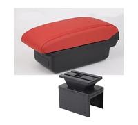 Center Console Box For A&dui A1 Car Storage Box Accessories Armrest Center Interior USB Charging(A4 Red No Usb)