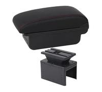 Center Console Box For A&dui A1 Car Storage Box Accessories Armrest Center Interior USB Charging(B1 Red Line 3usb)