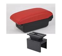 Center Console Box For A&dui A1 Car Storage Box Accessories Armrest Center Interior USB Charging(B4 Red 3usb)