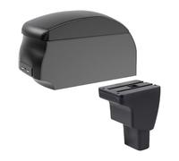 Center Console Box For Hyundai For I10 Car Armrest Central Storage Box Interior Dedicated Retrofit Parts Accessories(A2 Black Single)