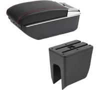Center Console Box For K-ZE Car Armrest Box Center Armrests Storage Box Internal USB Charging(C2 Black Red Line 7 Usb)