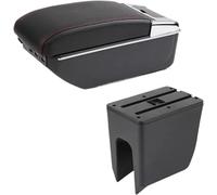 Center Console Box For K-ZE Car Armrest Box Center Armrests Storage Box Internal USB Charging(D2 Black Red Line 7 Usb)