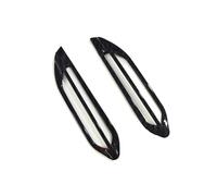 Center Console Control Panel Trim For Peugeot 2008 208 2013-2017 Car 2Pcs ABS Chrome Internal Air Conditioning Vent Trim Sequins Sticker Center Console Trim(2)