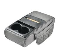 Center Console Cover - Armrest Cushion with Tissue Box - Extended General Car Travel Center Console Pad with Tissue Box and Cup Holder