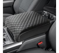 Center Console Cover for 2021 2022 2023 2024 2025 Ford F150, Armrest Lid Cover Leather Protector, Middle Console Cushion Interior Accessories (Bucket Seat Only)