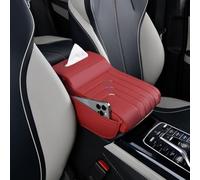 Center console cover, for Dodge Durango 2011-2023, Arm Rest Box Cushion Armrest Pad Waterproof Non-Slip Protector Internal Accessories(B/Red)