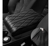 Center Console Cover for Range Rover Sport ⅠⅡ Ⅲ L320 L494 2005-2022, Leather Car Center Console Cover Armrest Heighten Cover Car Accessories,A Black