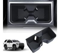 Center Console Cup Holder for 2025 Toyota 4Runner Accessories TPE Cup Holder Insert Coaster Middle Console Armrest Front Non Slip Drink Holder Protector Organizer Interior Accessories Black