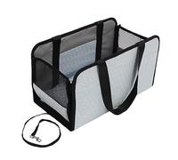 Center Console Dog Car Seat Durable Adjustable Comfortable Pet Safety Booster Seat for Small Dogs Cats Travel Detachable Foldable Easy Clean Ice Silk Fabric 600D PU Polyester