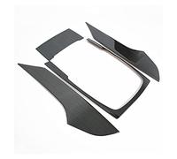 Center Console Gearshift Frame Decoration Sticker Trim For A&u-di A&6 C&7 2012-2018 Carbon Fiber Color Accessories Trim Interior (Size : Low Black)