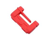 Center Console Interior Universal Car Seat Belt Buckle Clip Protector Anti-Scratch Cover Safety Accessories Seat Belt Silicone Interior Button Case Decoration(Red)