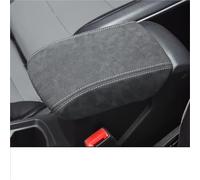 Center console mat Car Accessories Center Console Armrest Box Leather Protective Cover Pad For Vw T-roc Troc 2019 2020 2021 2022 2023 2024(Suede-white)