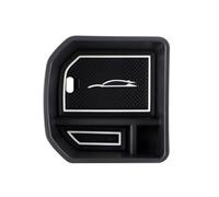 Center Console Organizer ABS Car Central Storage Armrest Console Box Storage Tidying Container Organizers Compatible With VW For T-ROC 2017 2018 2019(White edge mat)