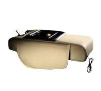 Center Console Organizer | Leather Cup and Tissue Holder | Multifunctional Car Seat Storage Box - for Organizing Card Key Water Bottle SUV