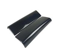 Center Console Sticker ABS Central Armrest Storage Box Panel Decoration Cover Trim 2Pcs For A Class A180 200 2019 Carbon Fiber Color