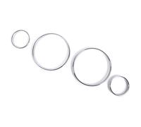 center console sticker For BMW E38 E39 E53 For X5 Dash Dashboard Dial Rings Bezel Trim Ring Speedometer Gauge Chrome AC Dashboard car center console trims